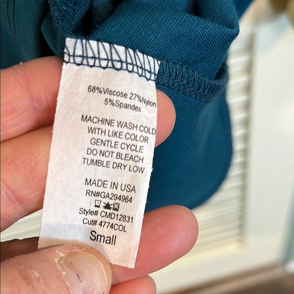 Elegant Teal Sleeveless Maternity Dress SZ.S. - Picture 5 of 6